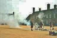 1790 cannon being fired