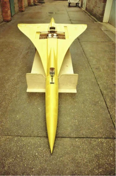 Concorde model from below