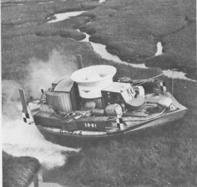 SRN1 hovercraft over marshes